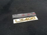 Lexus LS400 New Old Stock - Boot Badge Decal - Gold Genuine OEM 1989-97
