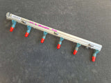LAND ROVER FREELANDER 2 07-14 3.2L PETROL FUEL RAIL W INJECTORS 6G9N9H487 AH