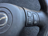 MAZDA RX8 03-08 STEERING WHEEL LEATHER BLACK SLIGHT WARE
