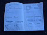 LAND ROVER FREELANDER 2 07-14 WARRANTY AND SERVICE STAMP BOOK - USED STAMPED