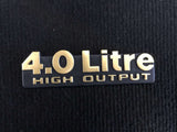 JEEP XJ CHEROKEE 94-01 4.0L LITRE GOLD BADGE HIGH OUTPUT OEM DECAL