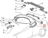 ALFA ROMEO SPIDER 916 SOFTTOP REAR BODY SEAL WATER WEATHER SEAL 60597977