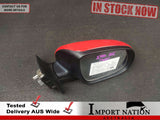 KIA CERATO TD KOUP (09-12) RIGHT EXTERIOR WING MIRROR - RED DRR #2777