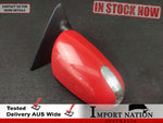 KIA CERATO TD KOUP (09-12) RIGHT EXTERIOR WING MIRROR - RED DRR #2777