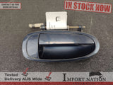TOYOTA ARISTO JZS147 USED REAR RIGHT EXTERIOR DOOR HANDLE - BLUE 8J2 91-96 #1