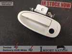 TOYOTA ARISTO JZS147 FRONT LEFT EXTERIOR DOOR HANDLE - WHITE 91-96 #10 GS300