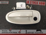 TOYOTA ARISTO JZS147 FRONT LEFT EXTERIOR DOOR HANDLE - WHITE 91-96 #10 GS300