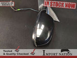 AUDI A4 B8 12-15 LEFT EXTERIOR WING MIRROR 7-WIRE 2-PLUG BLACK LY9B #2800