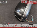 AUDI A4 B8 12-15 RIGHT EXTERIOR WING MIRROR 7-WIRE 2-PLUG BLACK LY9B #2800