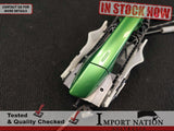 SKODA FABIA NJ 15-21 FRONT RIGHT EXTERIOR DOOR HANDLE - GREEN LF6Z