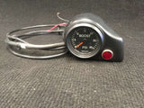 USED RETRO BOOST GAUGE SET PRICOL WITH COVER 52MM BLACK CLASSIC RETRO
