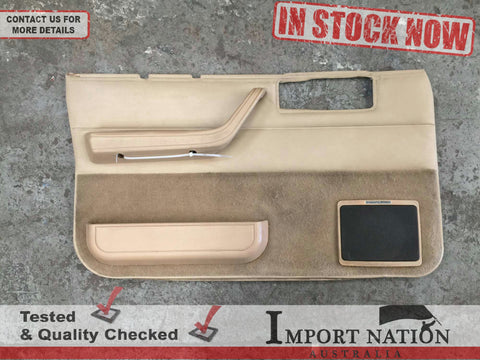 JEEP CHEROKEE XJ 94-96 FRONT LEFT INTERIOR DOOR CARD PANEL TRIM - TAN BROWN