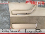 JEEP CHEROKEE XJ 94-96 FRONT LEFT INTERIOR DOOR CARD PANEL TRIM - TAN BROWN