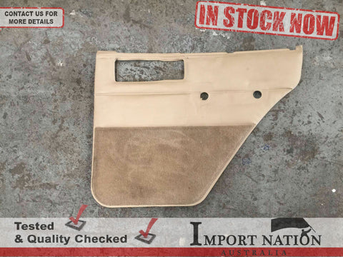 JEEP CHEROKEE XJ 94-96 REAR RIGHT INTERIOR DOOR CARD PANEL TRIM - TAN BROWN