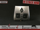 FORD TERRITORY SX SY 04-11 REAR CONSOLE AIR VENTS AND 12V PORT - SILVER GREY