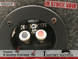 KICKER 10TC104 10 INCH 4-OHM SUBWOOFER AND ENCLOSURE