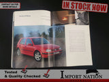 VOLKSWAGEN GOLF MK4 98-04 'THE GOLF' PROMOTIONAL BROCHURE BOOKLETS