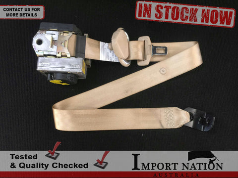 VOLKSWAGEN GOLF MK4 98-04 FRONT LEFT SEATBELT - TAN BROWN 5-DOOR HATCH