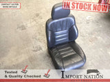 JEEP CHEROKEE XJ 94-96 FRONT RIGHT SEAT - GREY LEATHER - NO RAILS