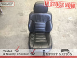 JEEP CHEROKEE XJ 94-96 FRONT RIGHT SEAT - GREY LEATHER - NO RAILS