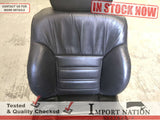 JEEP CHEROKEE XJ 94-96 FRONT RIGHT SEAT - GREY LEATHER - NO RAILS