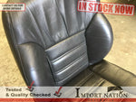 JEEP CHEROKEE XJ 94-96 FRONT RIGHT SEAT - GREY LEATHER - NO RAILS