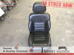 JEEP CHEROKEE XJ 94-96 FRONT LEFT SEAT - GREY LEATHER - NO RAILS