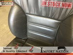 JEEP CHEROKEE XJ 94-96 FRONT LEFT SEAT - GREY LEATHER - NO RAILS