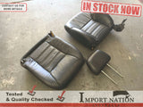 JEEP CHEROKEE XJ 94-96 FRONT LEFT SEAT - GREY LEATHER - NO RAILS