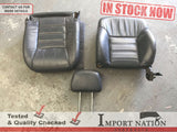 JEEP CHEROKEE XJ 94-96 FRONT LEFT SEAT - GREY LEATHER - NO RAILS