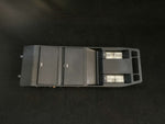 JEEP CHEROKEE XJ 94-96 ROOF LIGHT FASCIA TRIM AND GLASSES OVERHEAD COMPARTMENT