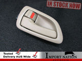 TOYOTA ARISTO JZS147 LEFT INTERIOR DOOR HANDLE - FRONT OR REAR - TAN 91-96