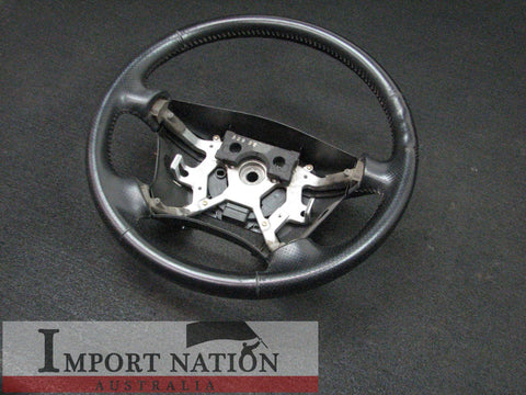 NISSAN Y34 GLORIA CEDRIC STEERING WHEEL - BLACK