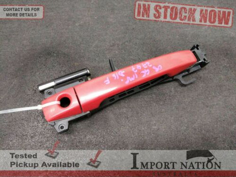 SUBARU IMPREZA G3 FRONT RIGHT EXTERIOR DOOR HANDLE - RED C7P (07-11) #2747