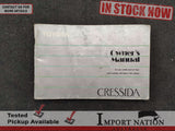 TOYOTA CRESSIDA 1988 OWNER'S MANUAL HANDBOOK USERS GUIDE