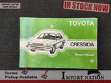 TOYOTA CRESSIDA 1984 OWNER'S MANUAL USER GUIDE HANDBOOK