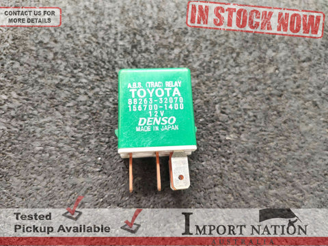 USED OEM ABS (TRAC) RELAY MODULE JDM TOYOTA DENSO 88263-32070 // 156700-1400