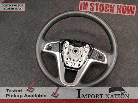 HYUNDAI ACCENT RB STEERING WHEEL - NON-LEATHER TYPE (11-19) #2784