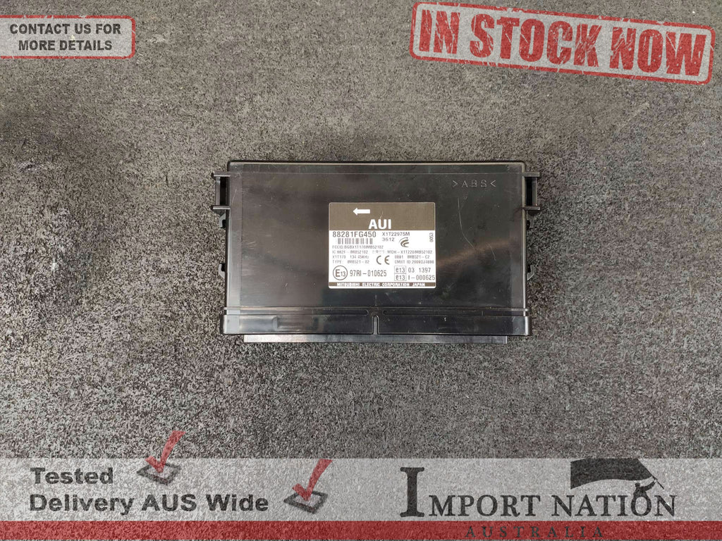 SUBARU IMPREZA G3 WRX SEDAN 07 13 BODY CONTROL ECU MODULE 88281FG450 subaru-impreza-g3-wrx-sedan-07-13-body-control-ecu-module-88281fg450