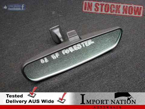 SUBARU FORESTER SF INTERIOR REARVIEW MIRROR 1997-2002 REAR VIEW 011681 ROTATE IN